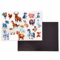 Магнитная игра "Лесные и домашние животные" 28*20