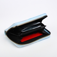 Кошелёк детский на молнии &laquo;Выбражулька&raquo;, цвет голубой