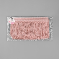 Тесьма декоративная &laquo;Бахрома&raquo;, 10 см, 5 &plusmn; 0,5 м, цвет нежно-персиковый