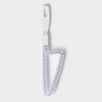 Щётка для чистки посуды и решёток-гриль Raccoon, треугольник, 24&times;6,5х1,5 см, цвет белый