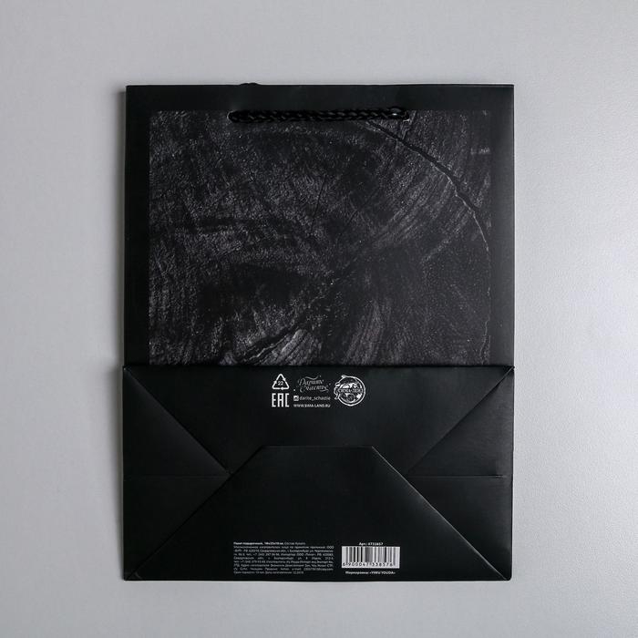 Пакет подарочный ламинированный вертикальный, упаковка, &laquo;Wood style&raquo;, MS 18 х 23 х 10 см