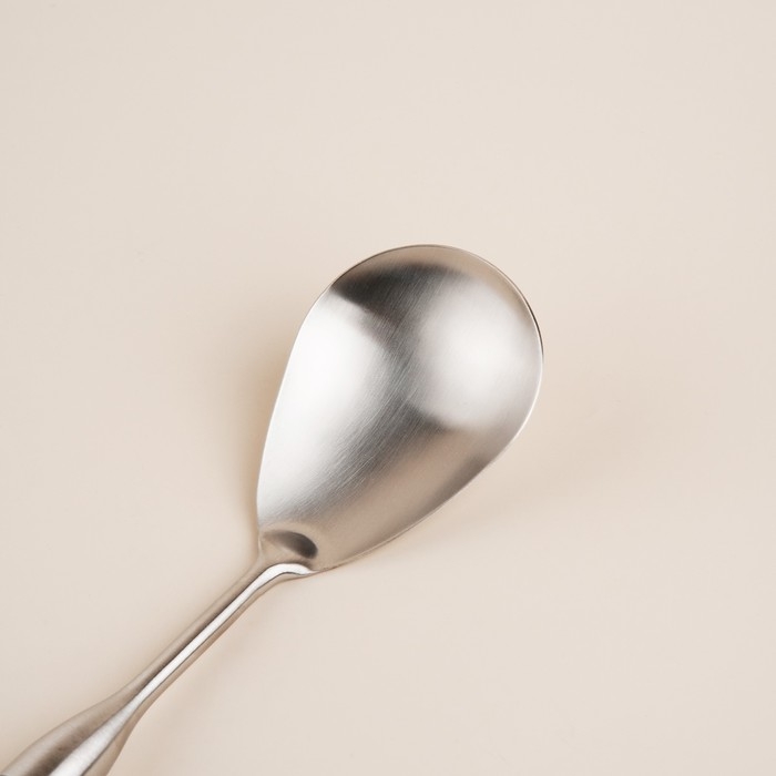 Ложка гарнирная из нержавеющей стали SL Home, &laquo;Рустик&raquo;, 33&times;8 см, цвет серебряный