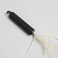 Гирлянда &laquo;Конский хвост&raquo; 10 нитей по 1 м, IP20, серебристая нить, 100 LED, свечение белое, 12 В