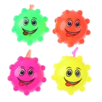 Мяч световой &laquo;Мордочка&raquo; с пищалкой, цвета МИКС