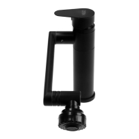 Смеситель для раковины ZEIN Z3509, поворотный излив 360&deg;, картридж 35 мм, латунь, черный