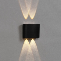 Светильник фасадный &laquo;Полусфера&raquo;, FSD-073, 4 Вт, 3000К, 2 луча, IP65, 220 В, пластик, черный   100842