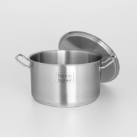 Кастрюля из нержавеющей стали Hanna Kn&ouml;vell с крышкой, 5 л, d=22 см, h=13 см, толщина стенки 0,6 мм, индукция