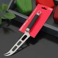 Нож для сыра Доляна Venus, 30&times;8 см, нержавеющая сталь, цвет чёрный