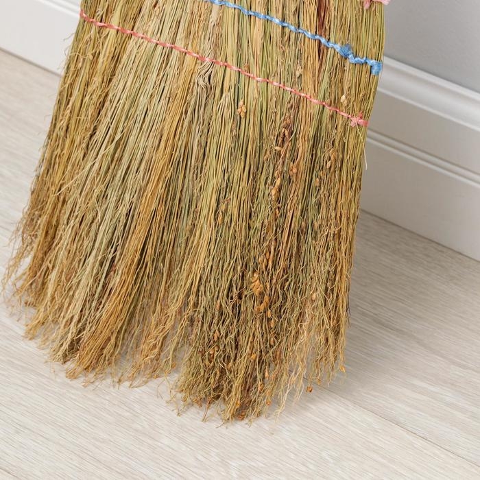 Веник трёхпрошивной &laquo;Сорго&raquo;, 330 г, 90 см, цвет МИКС