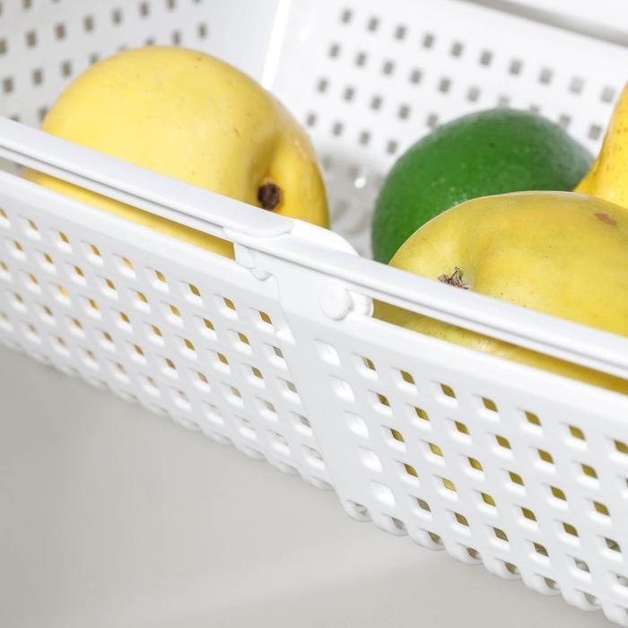 Мойка-сушилка раздвижная, 30&times;19,5 см, цвет белый