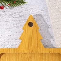 Новый год. Менажница деревянная &laquo;Ёлочка&raquo;, 28.9 х 15.5 см