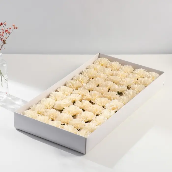 Мыльные лепестки "Бутон гвоздики. Сливочный" 6х6х5 см