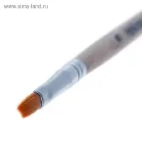 Кисть нейлон № 5, плоская, деревянная ручка