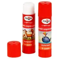 Клей-карандаш PVP  8г Гамма "Мультики"