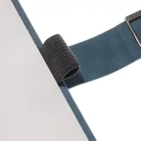 Ежедневник недатированный формат А5, с хлястиком, 112л, линия, пвх, Бирюзовый