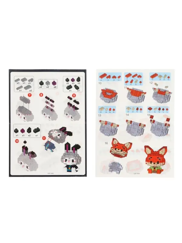 UNICON Конструктор "MiniBlocks", город зверей, 2 в 1