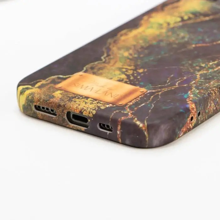 Чехол на телефон iPhone 12, 12 PRO &laquo;Синий камень&raquo;