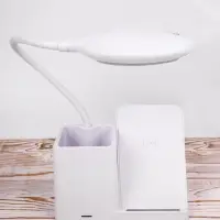 Лампа с органайзером и беспроводной зарядкой writeLight, ver. 2, белая