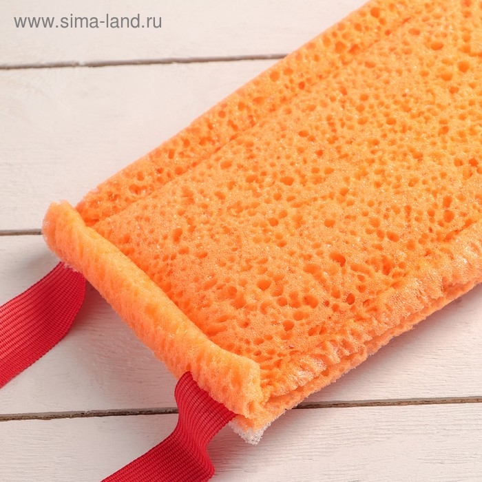 Губка для тела жёсткая &laquo;Банный скраб&raquo;, 37&times;12 см, МИКС