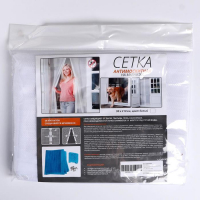 Сетка антимоскитная для дверей, 90 &times; 210 см, на магнитах, цвет белый