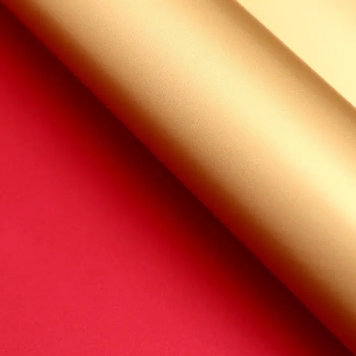 Пленка для цветов, "Золотая сторона", винная, 57x57см &plusmn;5% см