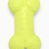 Игрушка жевательная "Кость малая", TPR, 8,5 см, салатовая