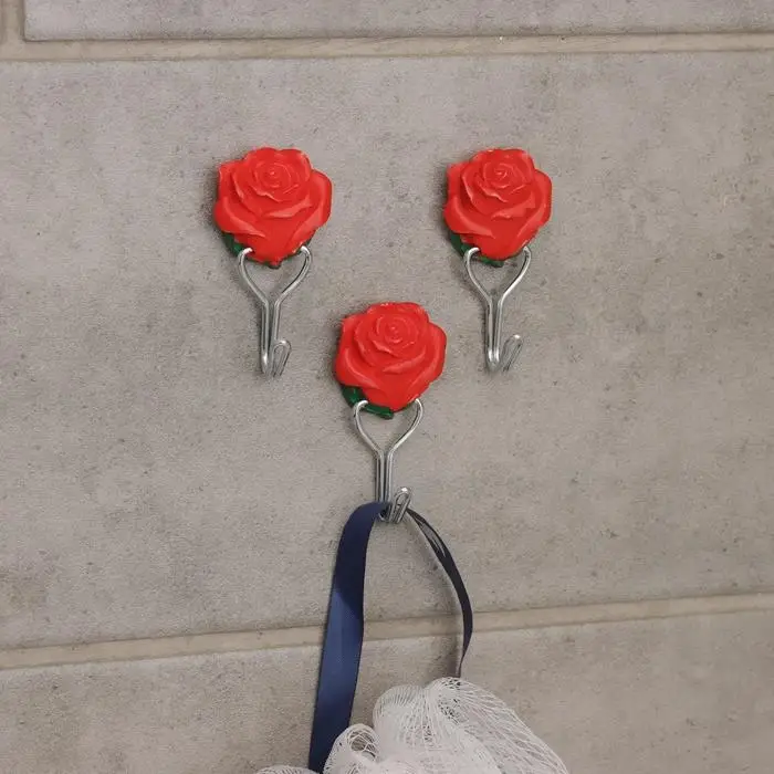 Крючок на липучке &laquo;Цветочек&raquo;, 3 шт, цвет МИКС