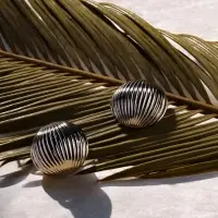 Серьги металл "Шар" тренд, цвет серебро