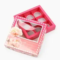 Коробка под 9 конфет со скретч-слоем &laquo;Послание&raquo;, 14.5 х 14.5 х 3.5 см