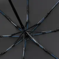 Зонт складной AOC Mini с цветными спицами, синий