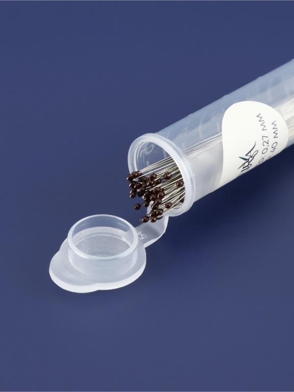 Булавка портновская сталь №00 4см S0,27мм(наб 50шт цена за наб) черн. головка TR