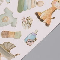 Фотоальбом 25 листов (наклейки+кольца) "Для малыша. Первый альбом" 19х27х3 см