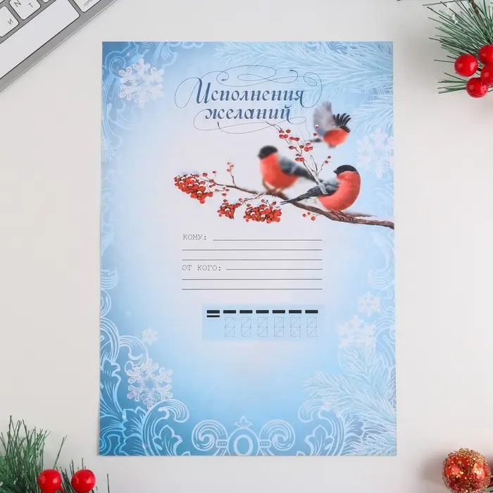 Письмо Деду Морозу, А4 &laquo;Новый год: Исполнения желаний&raquo;