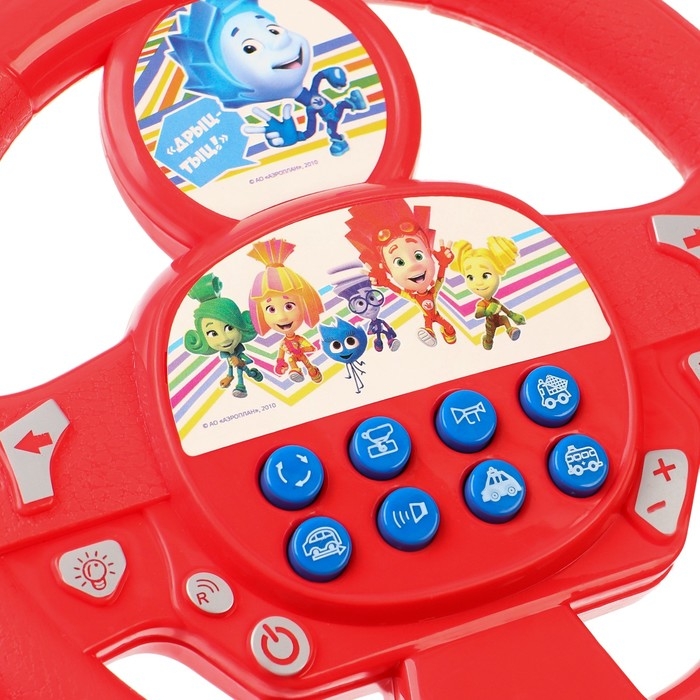 Руль музыкальный &laquo; Фиксики: Фикси руль&raquo;, работает от батареек, звук