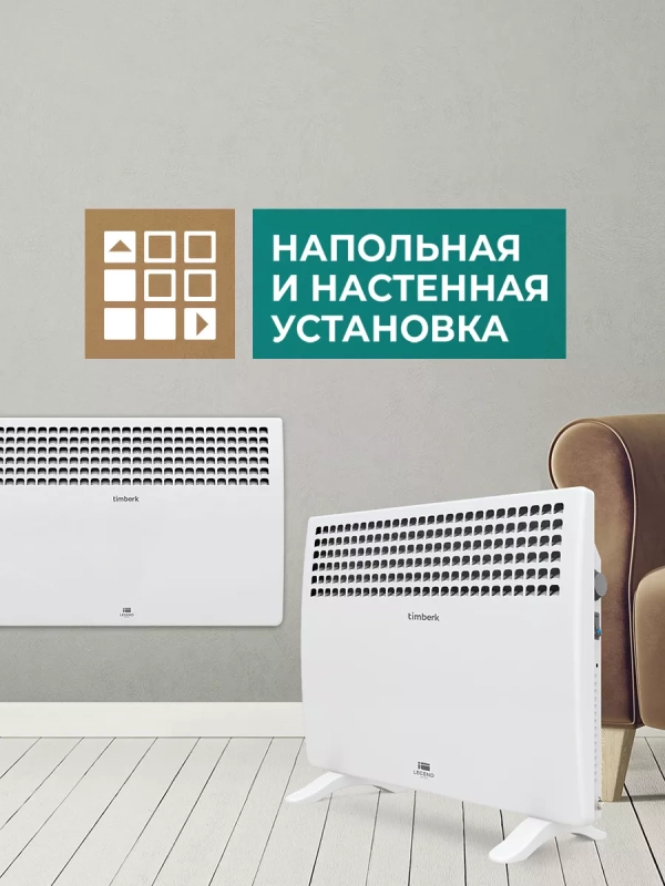 Обогреватель для дома Конвектор электрический 1500 Вт