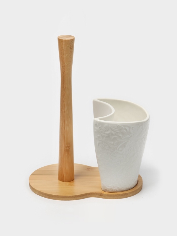 Набор кухонный для бумажных полотенец и кухонных принадлежностей 19,5х12,5х25,5 см