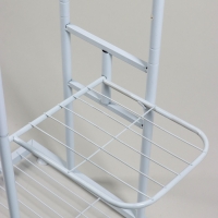 Подставка для цветов Greengo, 3 полки, 43 &times; 22 &times; 57 см, напольная, металл, белая