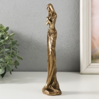 Сувенир полистоун "Нагота" под бронзу 5х4х21 см