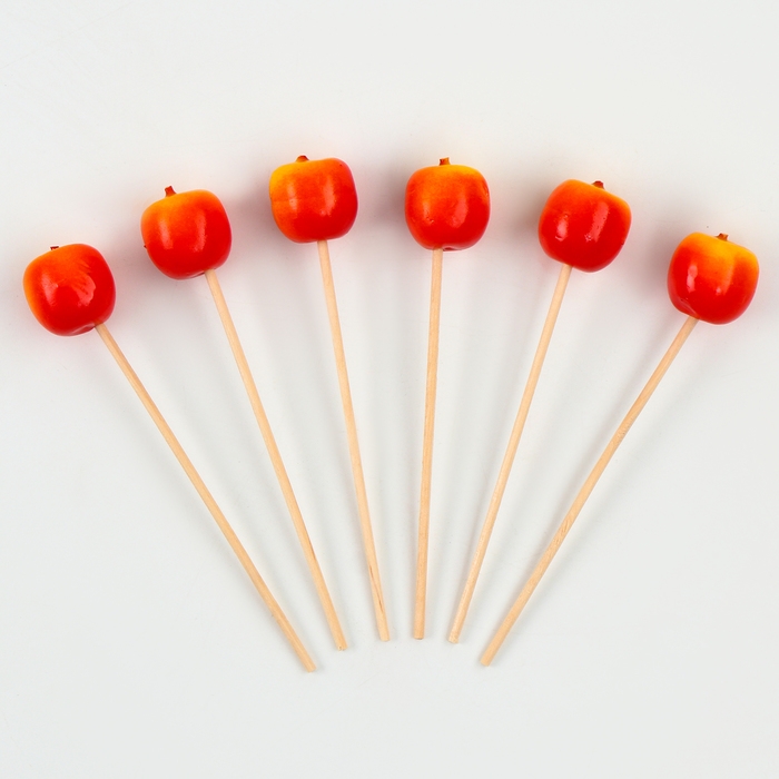Шпажки &laquo;Яблочки&raquo;, 11 см, набор 6 шт.