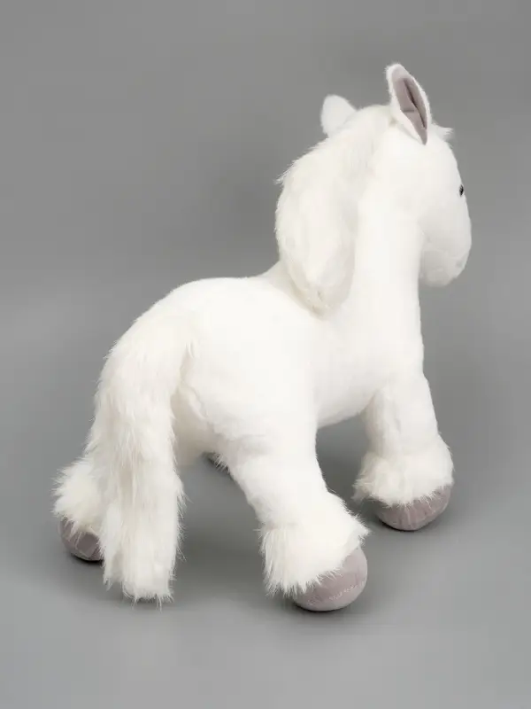 Мягкая игрушка "Лошадка" белая, 40 см