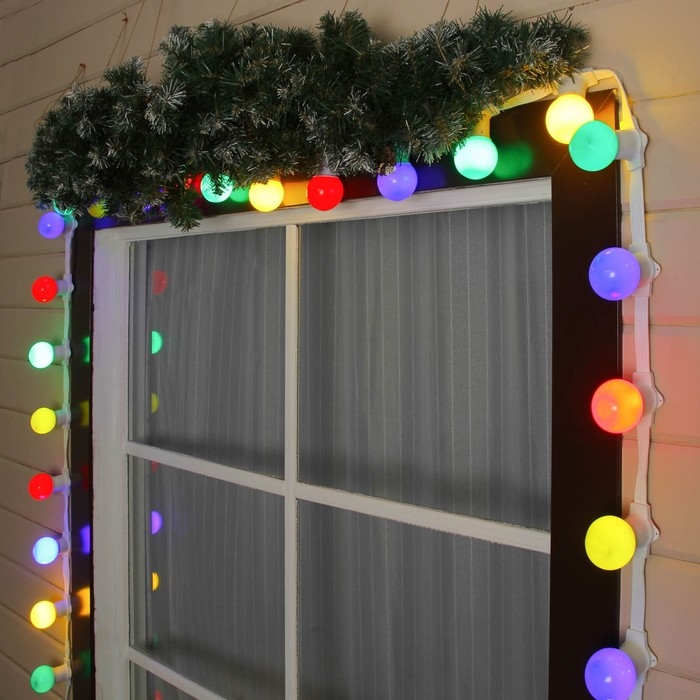 Гирлянда &laquo;Белт-лайт&raquo; 50 м, IP65, 5W, белая каучуковая нить, шаг 15 см, Е27 (без ламп), 220 В