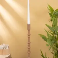 Подсвечник на 1 свечу "Бисквит" 10х10х35 см