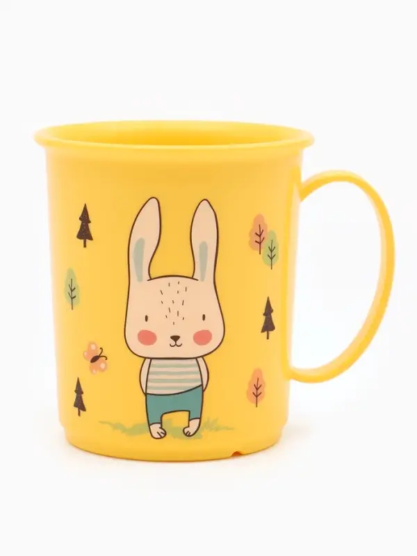 Кружка детская с декорм 180мл., цвет Желтый