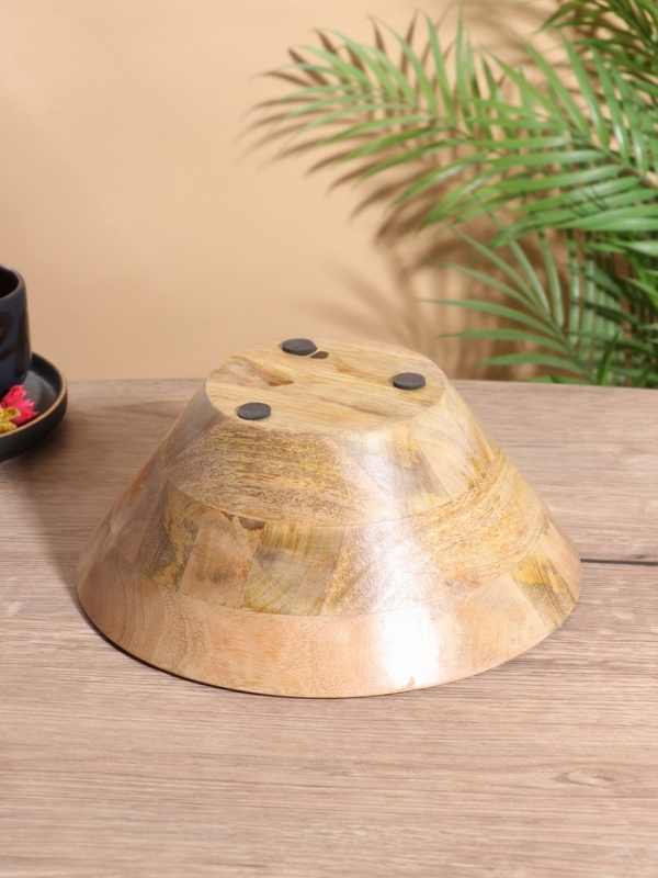 Салатник &laquo;Оттеник сирени&raquo;, 25&times;25&times;10 см, дерево манго