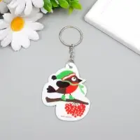 Брелок EVA "Птенчик на ветке рябины" 5х6,5 см