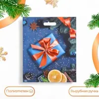 Пакет &laquo;Подарок с апельсинами&raquo;, полиэтиленовый с вырубной ручкой, 47.5&times;39 см