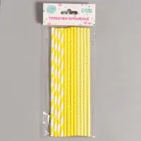 Трубочки бумажные 12 шт &laquo;Солнышко&raquo;