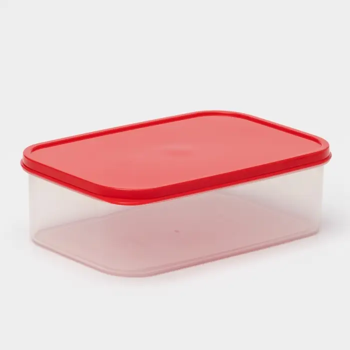Контейнер пищевой Доляна, 1,2 л, цвет красный