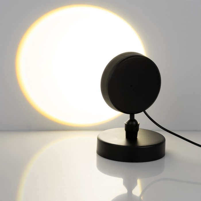 Световой прибор &laquo;Закат&raquo;, 5 картриджей, свечение тёплое белое, 5 В