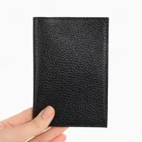 Обложка для паспорта 9,5*0,5*13,5, загран, флотер черный (2)